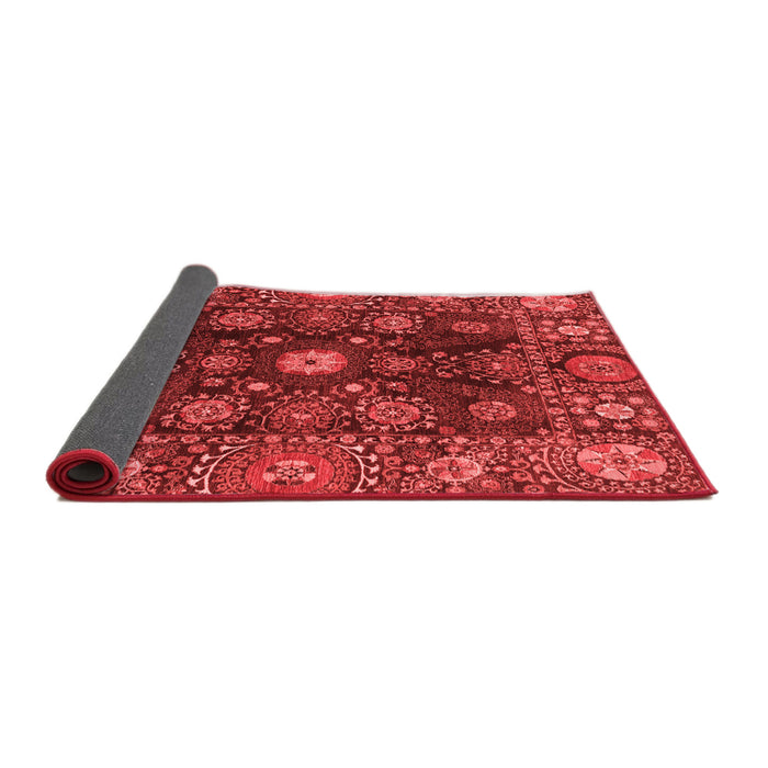 Abstract Red Modern Area Rugs