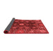 Abstract Red Modern Area Rugs