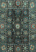 Abstract Light Blue Modern Rug, abs3903lblu