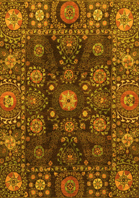 Abstract Yellow Modern Rug, abs3903yw