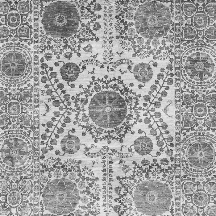 Machine Washable Abstract Gray Modern Rug, wshabs3904gry