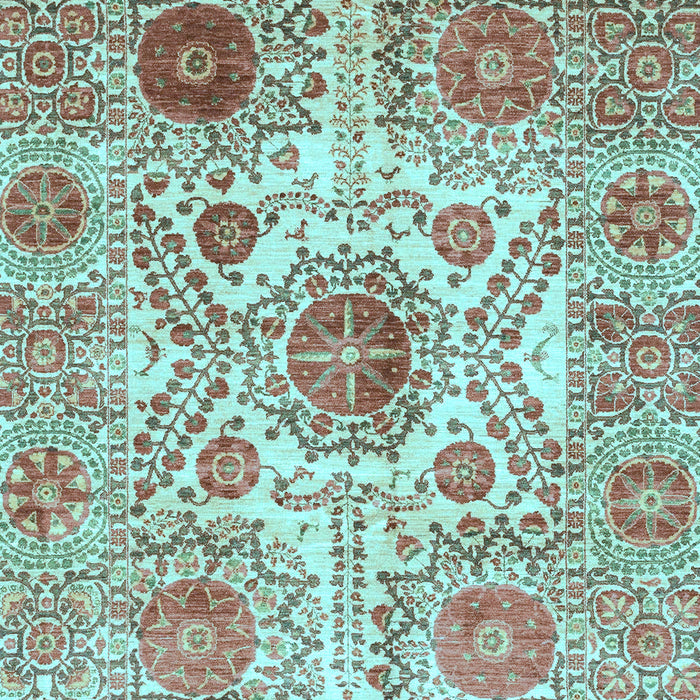 Machine Washable Abstract Light Blue Modern Rug, wshabs3904lblu