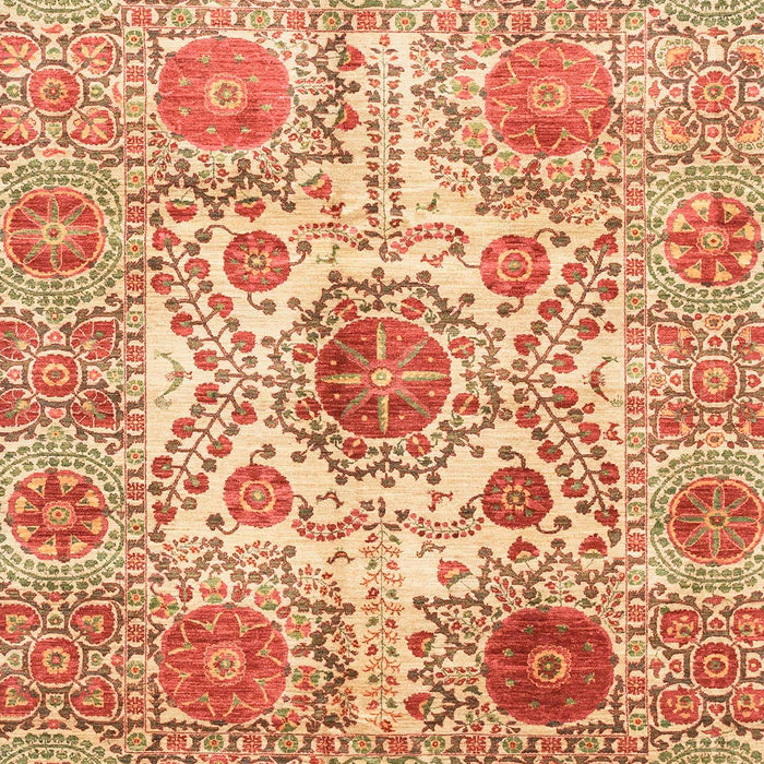 Machine Washable Abstract Red Rug, wshabs3904