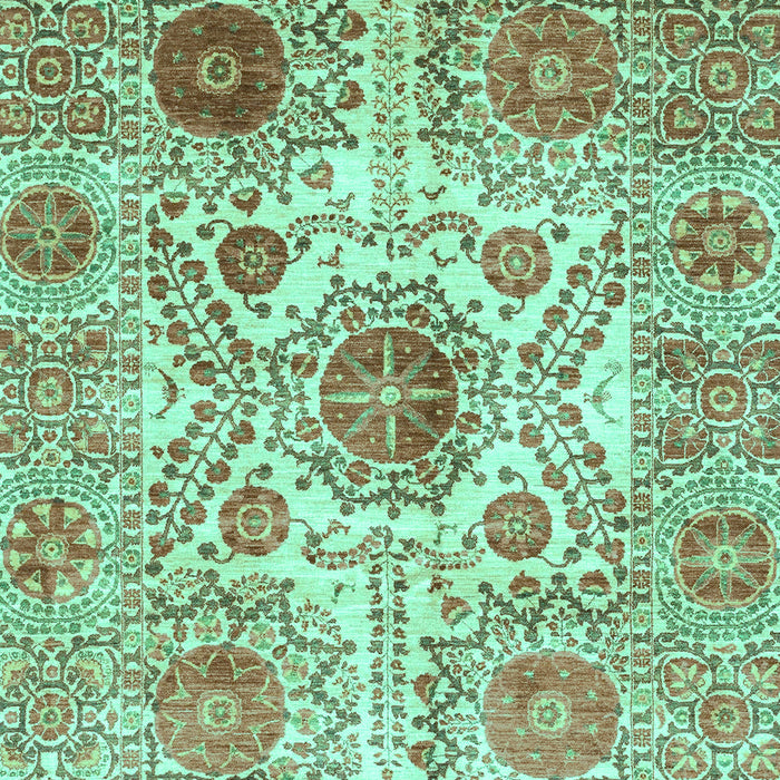 Machine Washable Abstract Turquoise Modern Area Rugs, wshabs3904turq