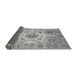 Sideview of Abstract Gray Modern Rug, abs3904gry