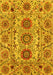 Machine Washable Abstract Yellow Modern Rug, wshabs3905yw