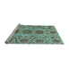 Sideview of Machine Washable Abstract Light Blue Modern Rug, wshabs3905lblu