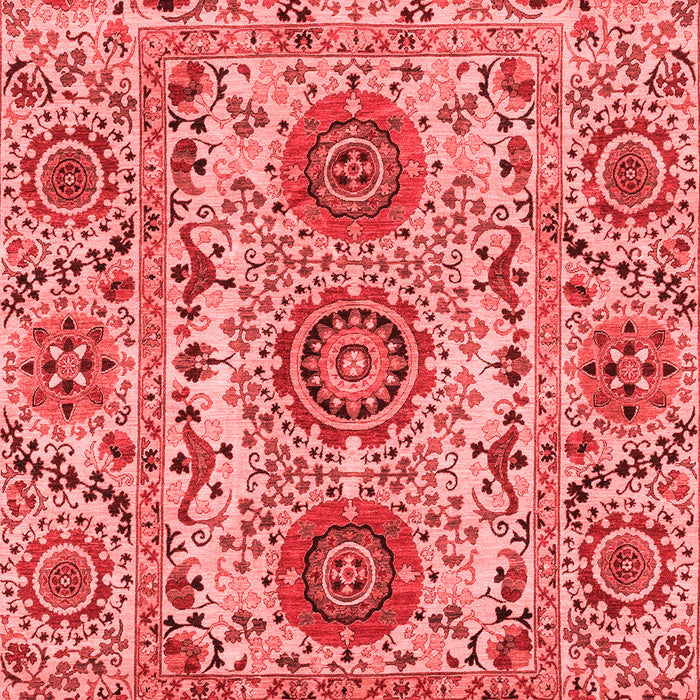 Machine Washable Abstract Red Modern Rug, wshabs3905red