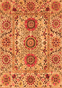 Abstract Orange Modern Rug, abs3905org