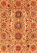 Abstract Orange Modern Rug, abs3905org