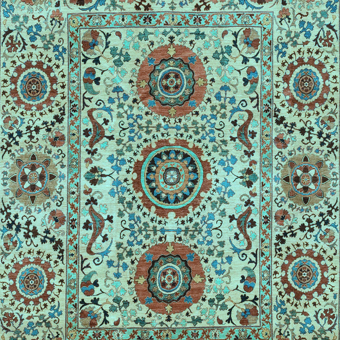 Machine Washable Abstract Light Blue Modern Rug, wshabs3905lblu