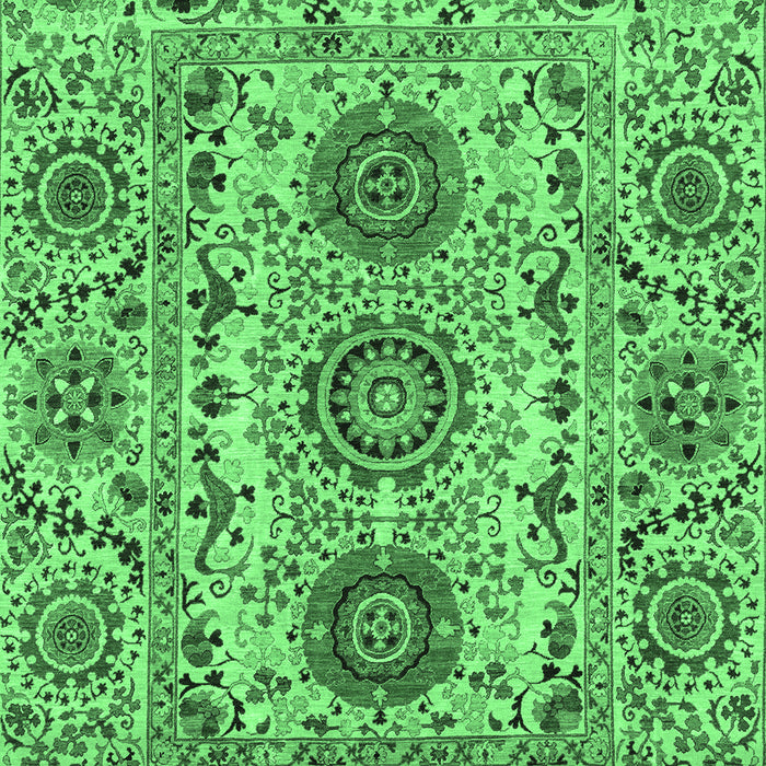 Machine Washable Abstract Emerald Green Modern Area Rugs, wshabs3905emgrn