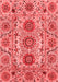 Abstract Red Modern Area Rugs