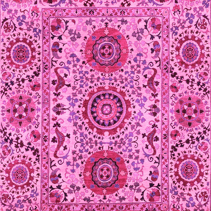 Machine Washable Abstract Pink Modern Rug, wshabs3905pnk