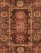 Abstract Saffron Red Oriental Rug, abs3906