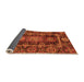 Sideview of Oriental Orange Traditional Rug, abs3906org