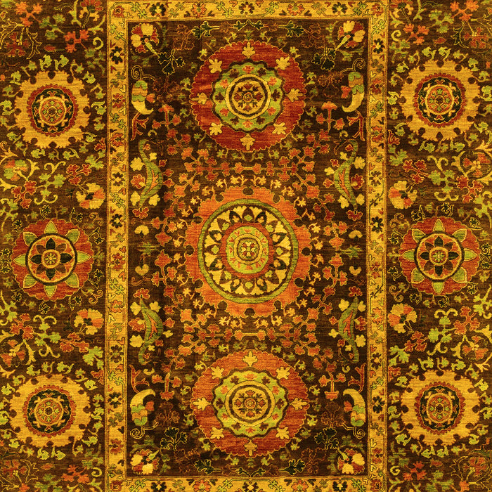Oriental Yellow Traditional Rug, abs3906yw