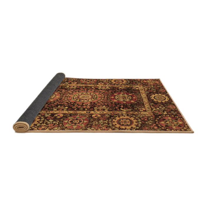 Sideview of Oriental Brown Traditional Rug, abs3906brn
