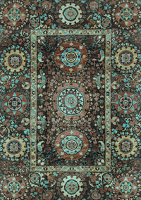 Oriental Light Blue Traditional Rug, abs3906lblu