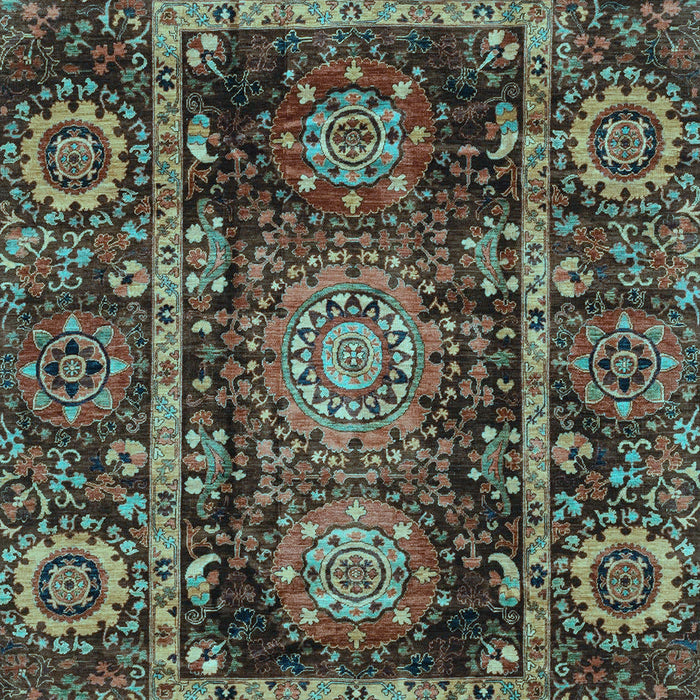 Oriental Light Blue Traditional Rug, abs3906lblu