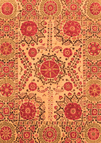 Abstract Orange Modern Rug, abs3907org