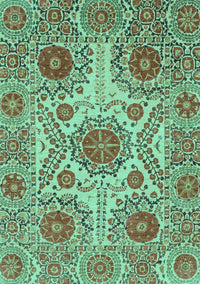 Abstract Turquoise Modern Rug, abs3907turq