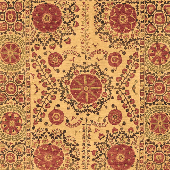 Machine Washable Abstract Brown Modern Rug, wshabs3907brn