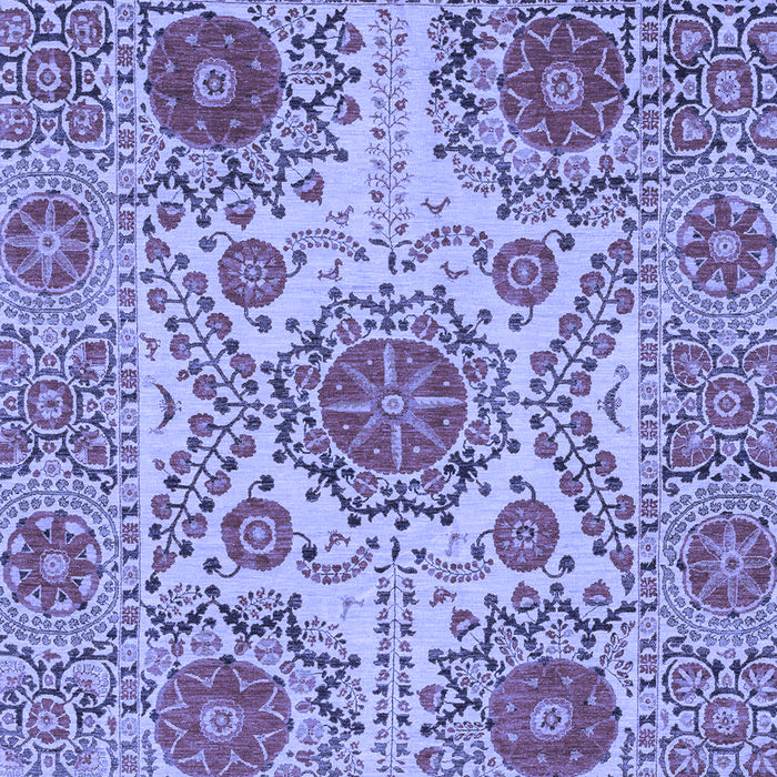 Machine Washable Abstract Blue Modern Rug, wshabs3907blu