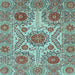 Square Abstract Light Blue Modern Rug, abs3907lblu