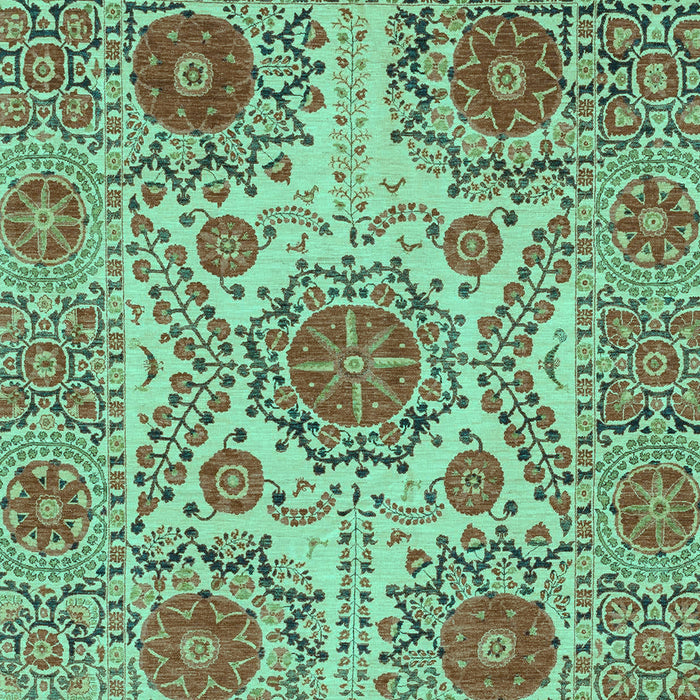 Machine Washable Abstract Turquoise Modern Area Rugs, wshabs3907turq