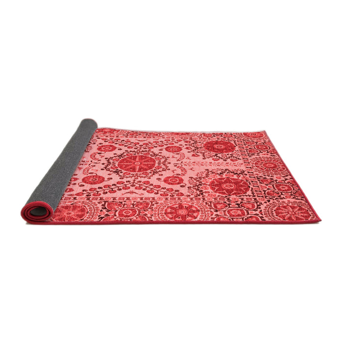 Abstract Red Modern Area Rugs