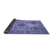 Sideview of Abstract Blue Modern Rug, abs3907blu