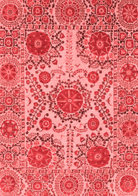 Abstract Red Modern Rug, abs3907red