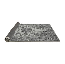 Sideview of Abstract Gray Modern Rug, abs3907gry