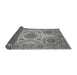 Sideview of Abstract Gray Modern Rug, abs3907gry