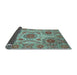 Sideview of Abstract Light Blue Modern Rug, abs3907lblu