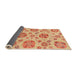 Sideview of Abstract Bright Orange Modern Rug, abs3908