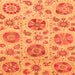 Square Abstract Orange Modern Rug, abs3908org