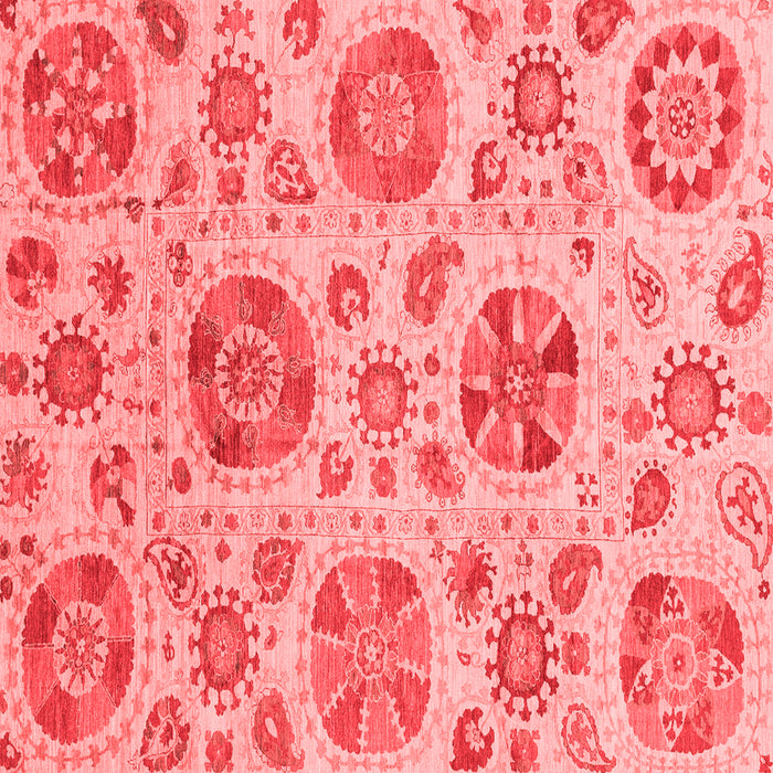 Machine Washable Abstract Red Modern Rug, wshabs3908red