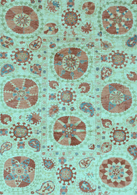 Abstract Light Blue Modern Rug, abs3908lblu