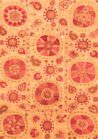 Abstract Orange Modern Rug, abs3908org