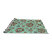 Sideview of Machine Washable Abstract Light Blue Modern Rug, wshabs3908lblu