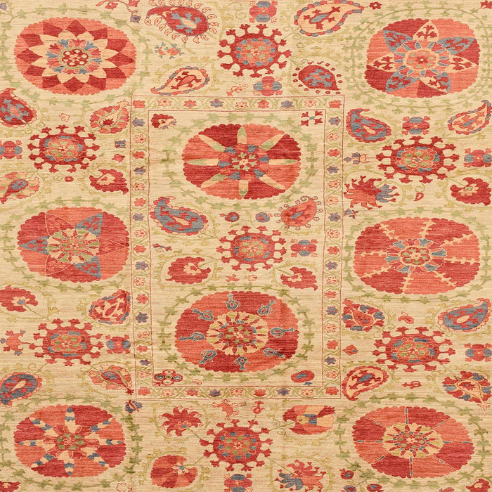Square Machine Washable Abstract Bright Orange Rug, wshabs3908
