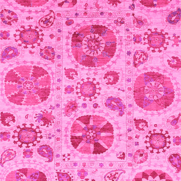 Machine Washable Abstract Pink Modern Rug, wshabs3908pnk
