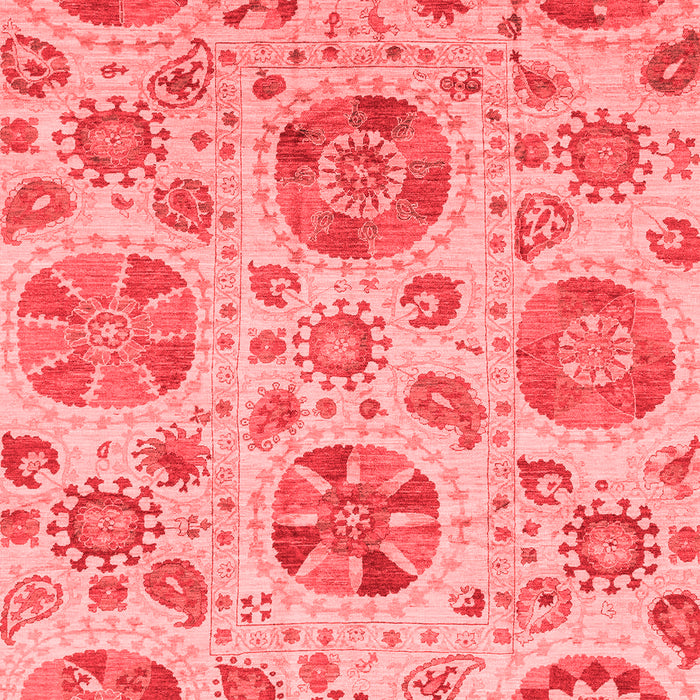 Machine Washable Abstract Red Modern Rug, wshabs3908red