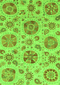 Abstract Green Modern Rug, abs3908grn