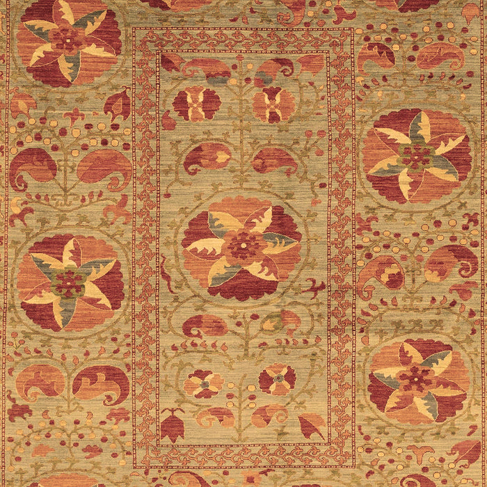 Abstract Brown Modern Rug, abs3909brn