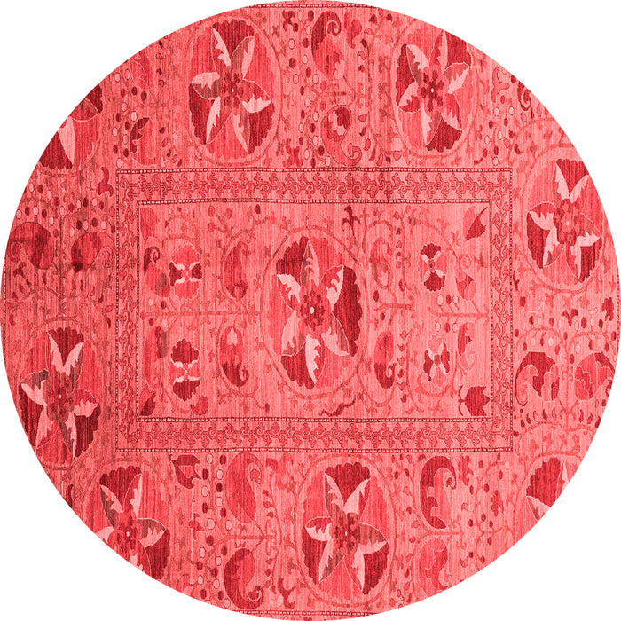Machine Washable Abstract Red Modern Rug, wshabs3909red