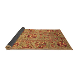 Sideview of Abstract Brown Modern Rug, abs3909brn