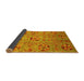 Sideview of Abstract Yellow Modern Rug, abs3909yw